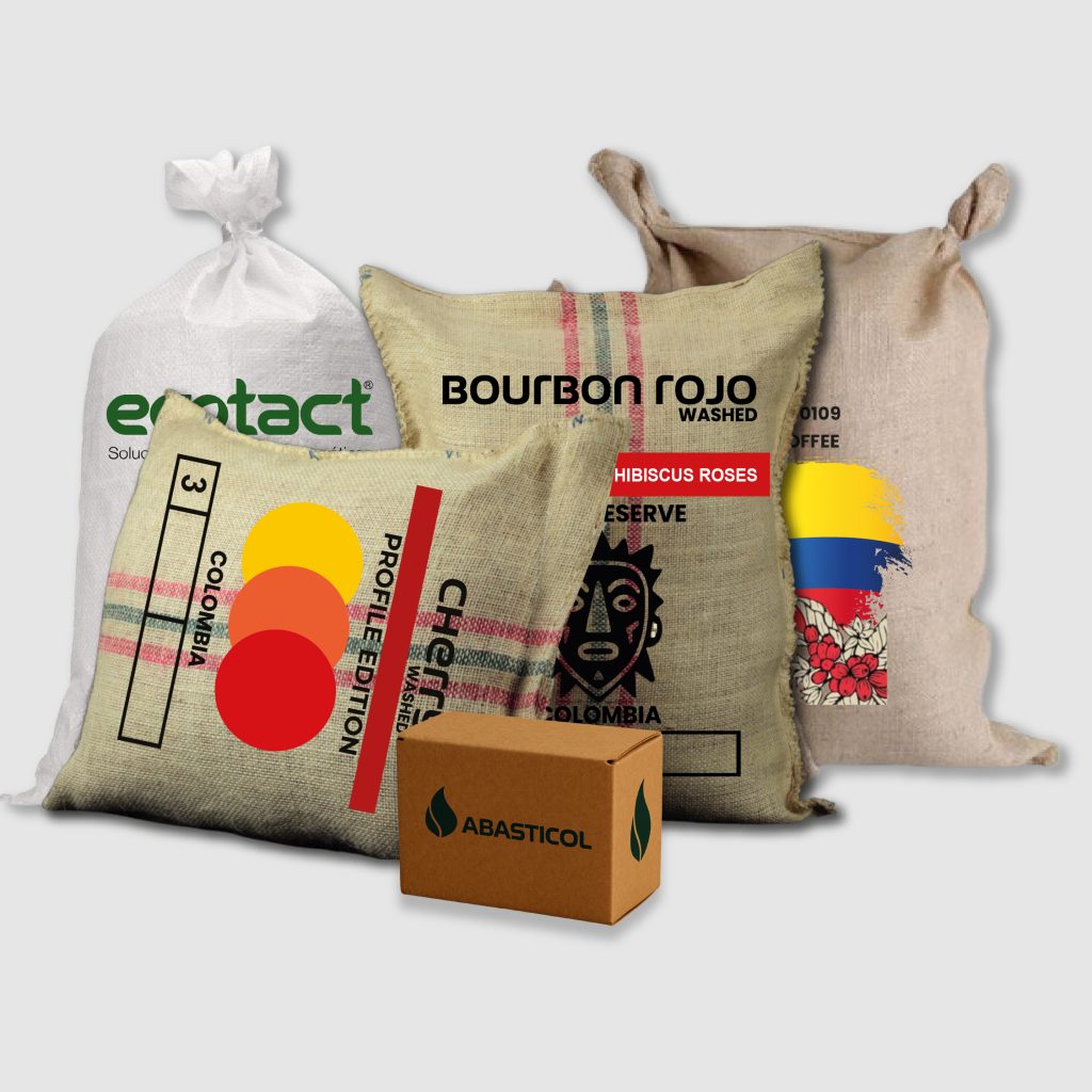 Empaques con marcación personalizada de origen, variedad y marca Abasticol